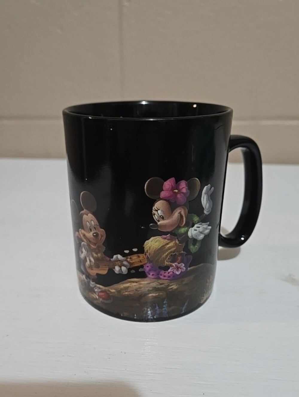 Disney Mickey and Minnie - BEACH Thomas Kinkade Morphing Mug - Coffee -